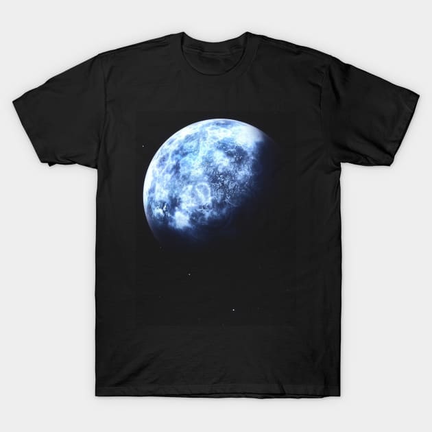 Space Earth T-Shirt by enchantingants